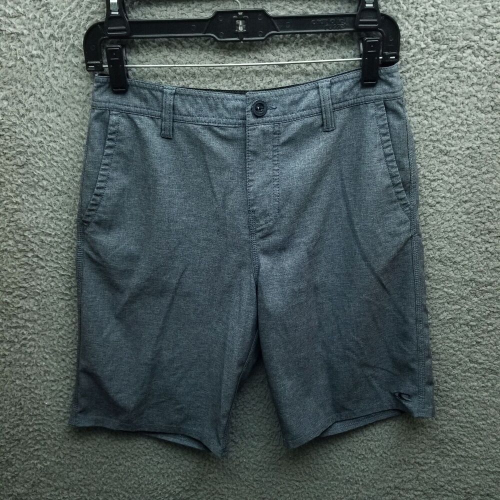 O'Neill Men's 28 Hybrid Blue-Gray Bermuda Shorts 28" 9.25" 11"
